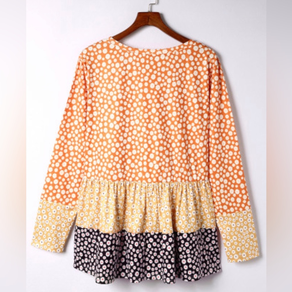 PLUS Colorful Tunic, Long-sleeved, Patterned, Plus 1X-4X, NWT - Picture 5 of 8